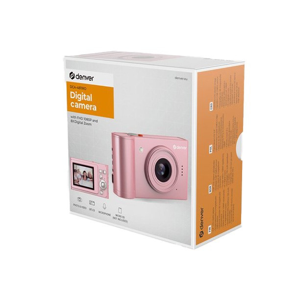 20 MP Digitale Camera, 2,8 Inch HD 1080P Videocamera met 8x Digitale Zoom, Perfect voor Reisherinneringen en Vlogs, Multifunctioneel, 800 MAh Batterij, Gemakkelijk Te Gebruiken
